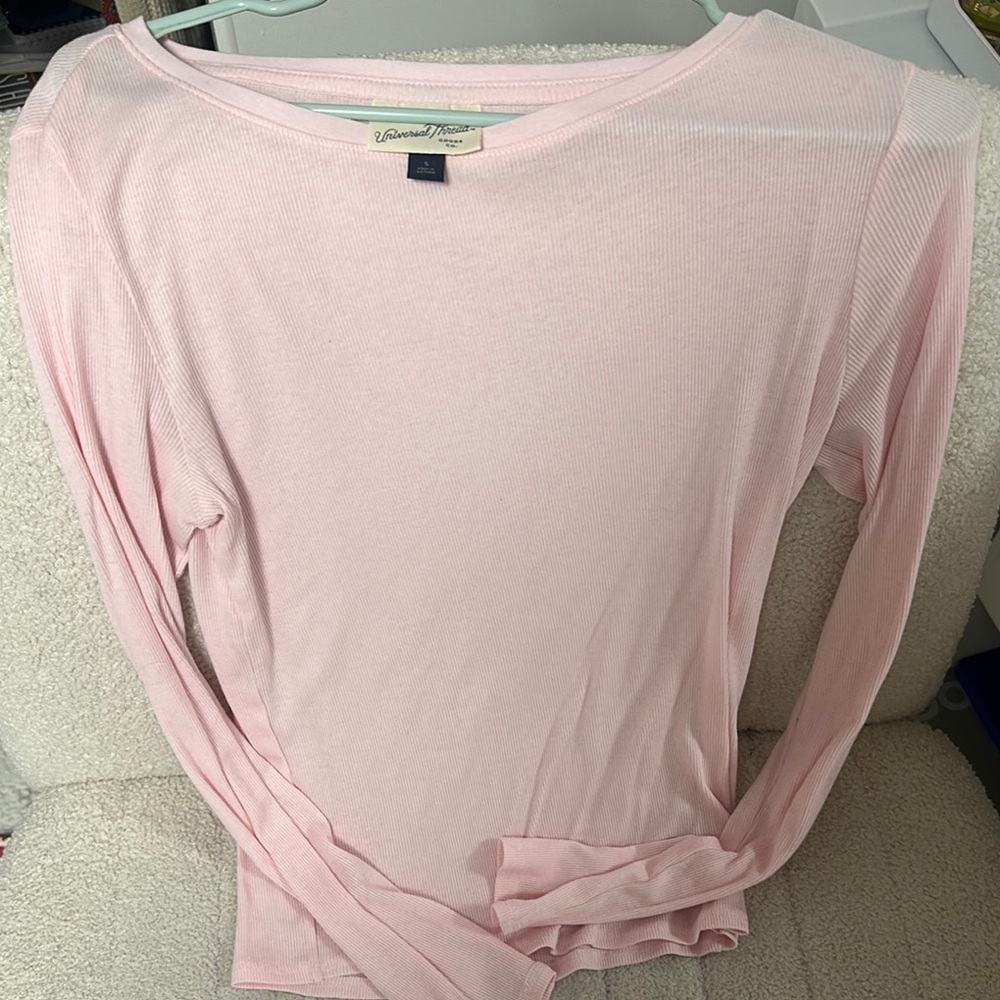 Pastel Pink Long Sleeve Top